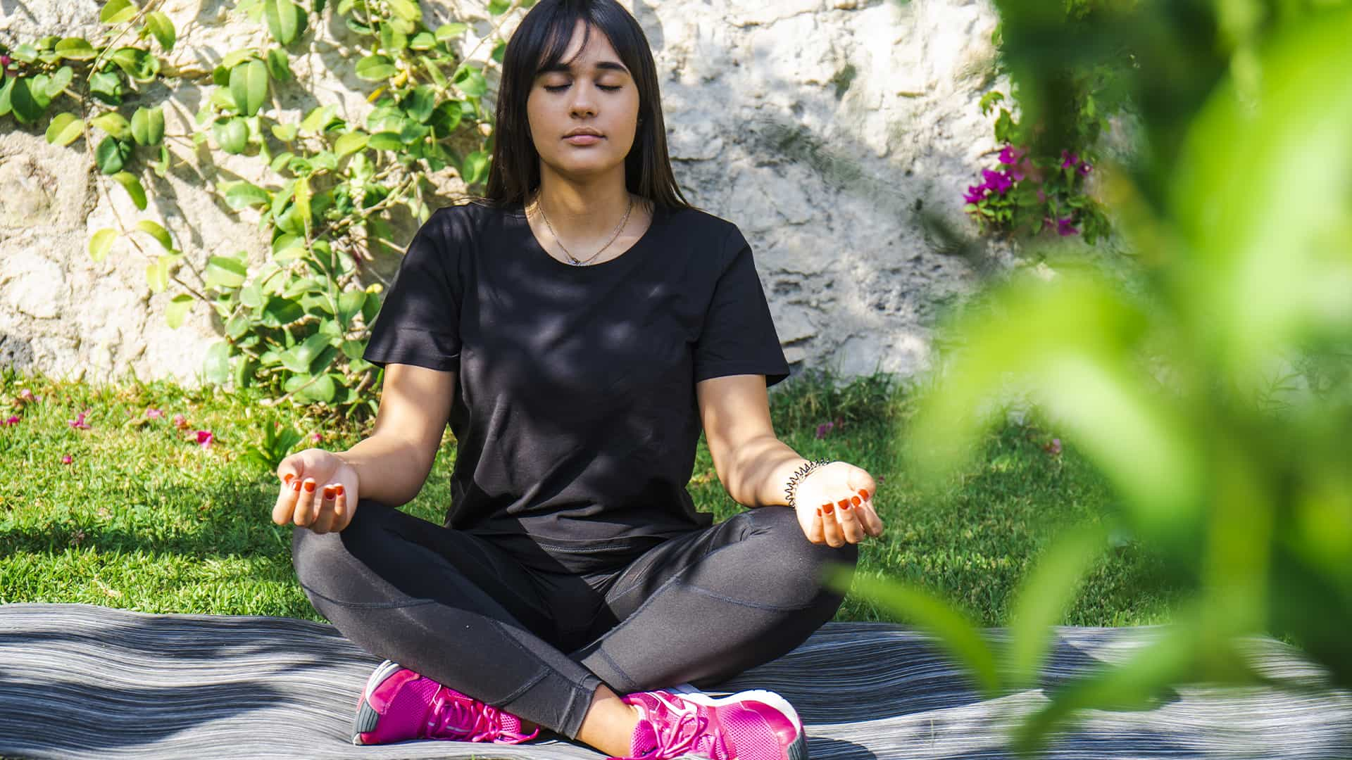 Yoga in the garden